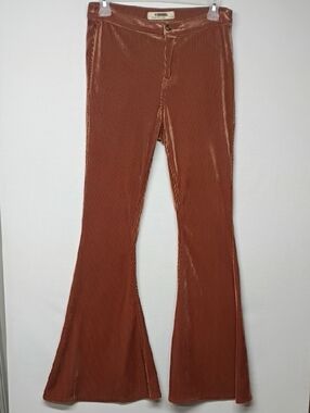 Rock & Roll Denim Bargain Button Bell Corduroy Pants - Rust